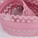 Cinta Bies Encaje Rosa 53mm - Ribes y Casals