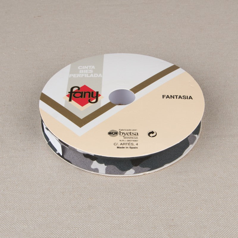 Cinta Bies Fantasía Camuflaje 18mm - Ribes y Casals