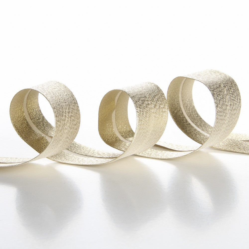 Cinta Bies Lamé Dorado 30mm - Ribes y Casals