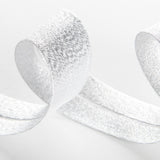 Cinta Bies Lamé Plata 30mm - Ribes y Casals