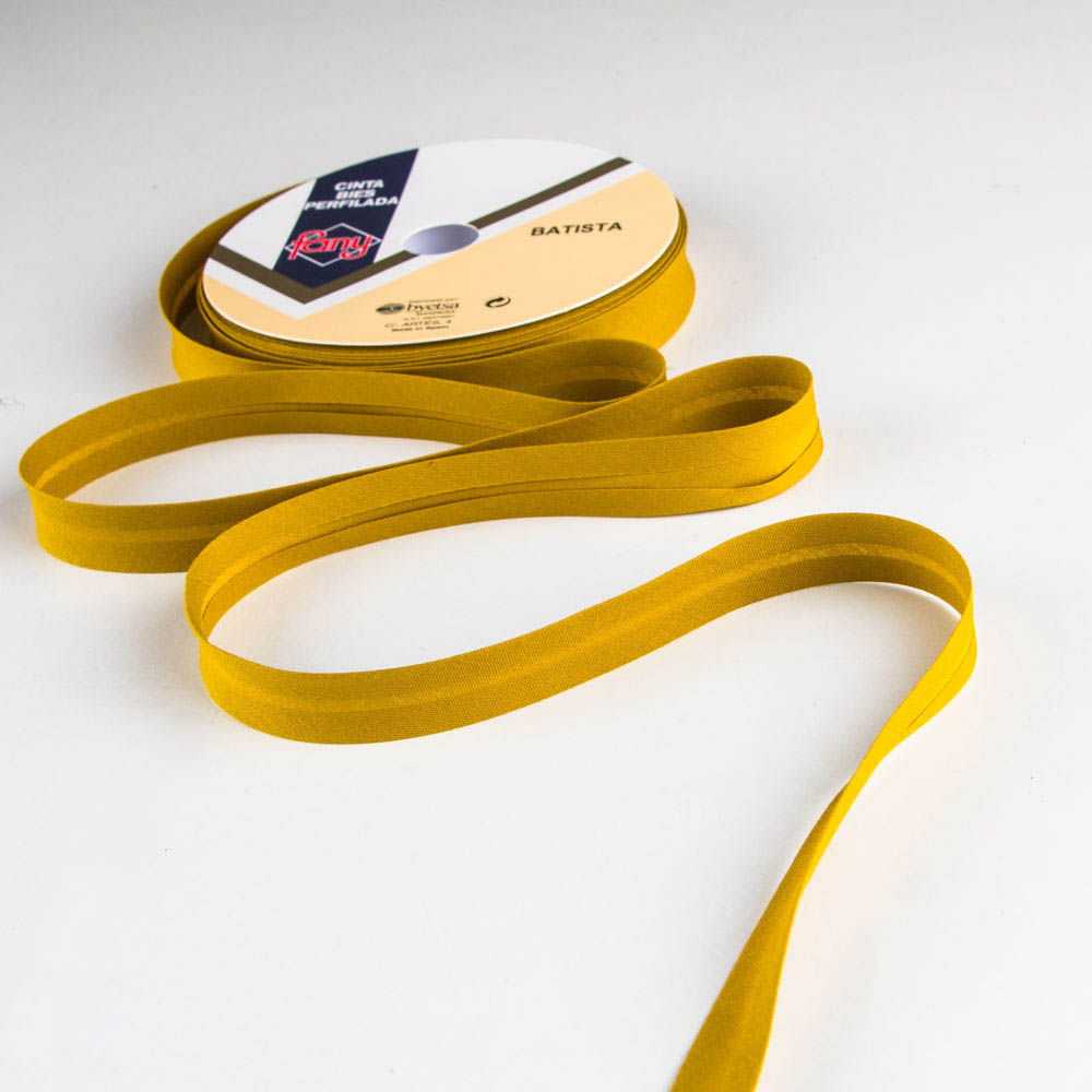 Cinta Bies Mostaza 18mm - Ribes y Casals