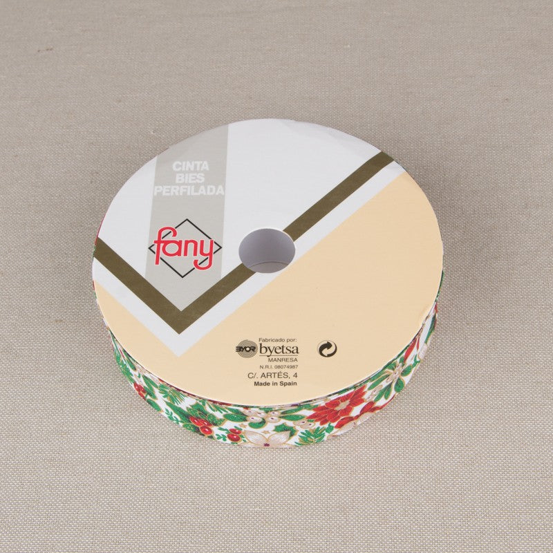 Cinta Bies Navidad Blanca 30cm - Ribes y Casals