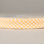 Cinta Bies Vichy Amarilla 18mm - Ribes y Casals