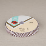 Cinta Bies Vichy Marrón 18mm - Ribes y Casals