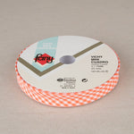 Cinta Bies Vichy Naranja 18mm - Ribes y Casals