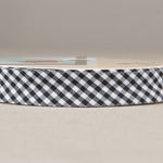 Cinta Bies Vichy Negra 18mm - Ribes y Casals