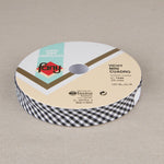 Cinta Bies Vichy Negra 18mm - Ribes y Casals