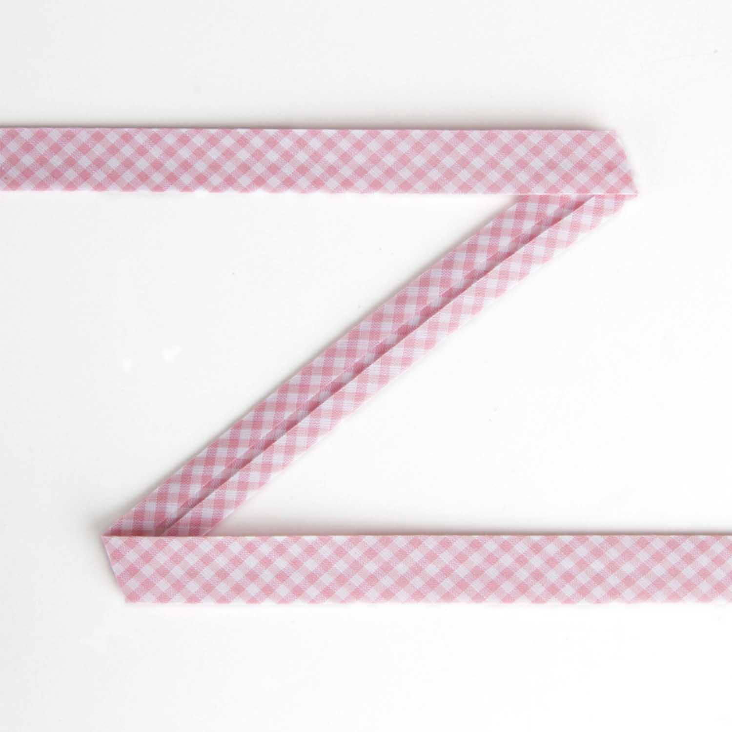 Cinta Bies Vichy Rosa 18mm - Ribes y Casals