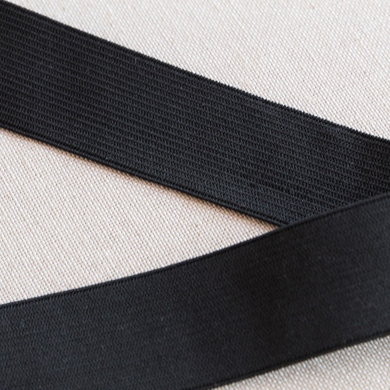 Cinta Elástica Negra 22mm - Ribes y Casals