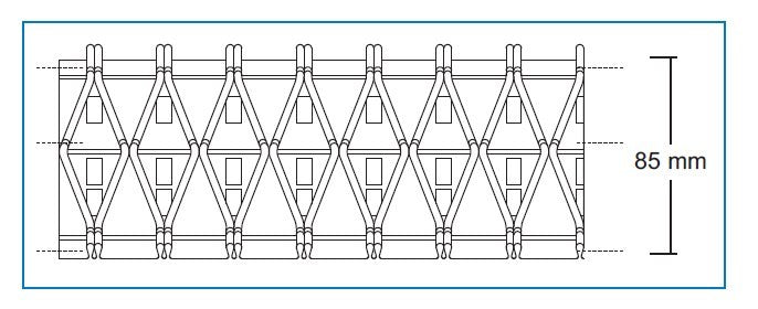 Cinta Fruncidora Nido Abeja 88 - Ribes y Casals