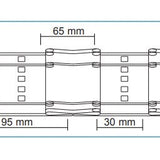 Cinta fruncidora tablas 75 Beige 230x100 - Ribes y Casals