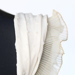 Cinta Plisada Gasa Garrucha 4&#39;5cm Beige - Ribes y Casals