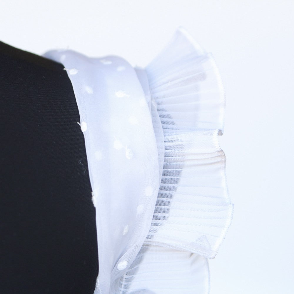 Cinta Plisada Gasa Garrucha 4&#39;5cm Blanco - Ribes y Casals