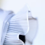 Cinta Plisada Gasa Garrucha 4&#39;5cm Blanco - Ribes y Casals