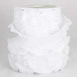 Cinta Plisada Gasa Garrucha 4&#39;5cm Blanco - Ribes y Casals