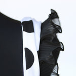 Cinta Plisada Gasa Garrucha 4&#39;5cm Negra - Ribes y Casals