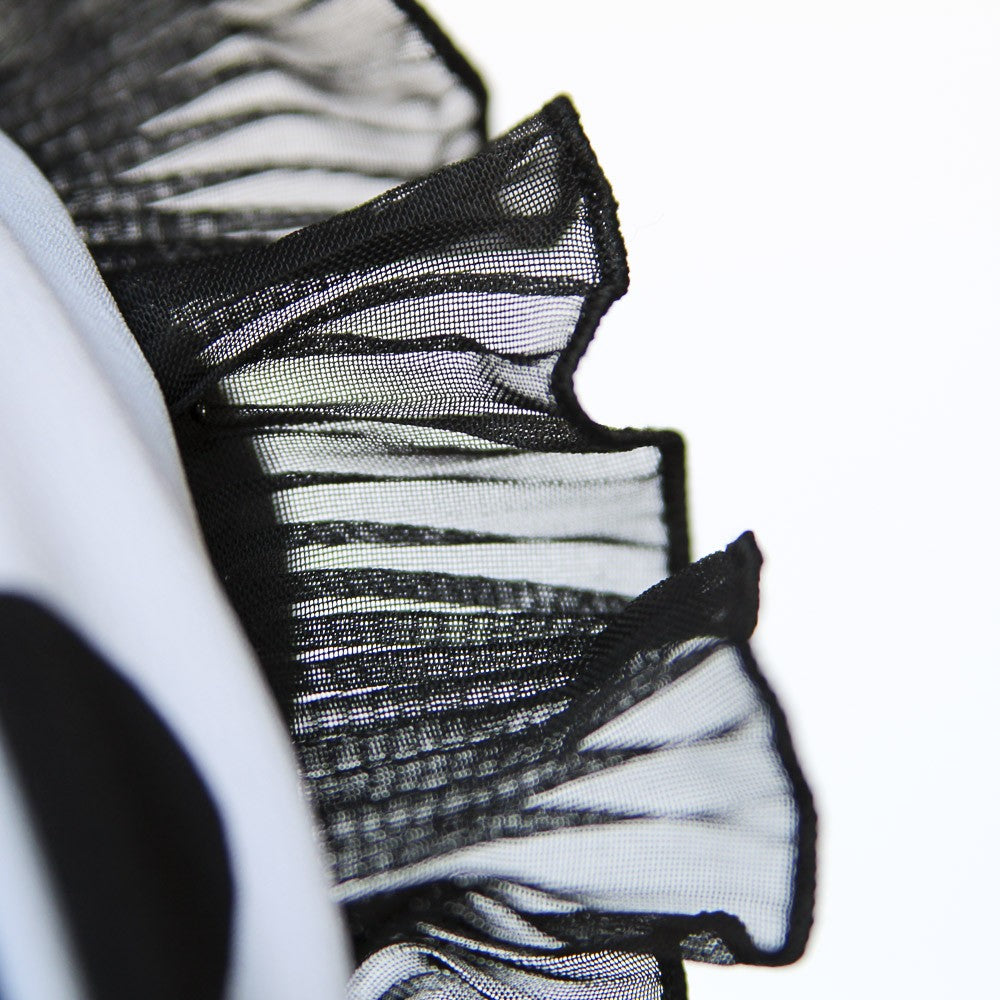 Cinta Plisada Gasa Garrucha 4&#39;5cm Negra - Ribes y Casals