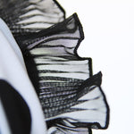 Cinta Plisada Gasa Garrucha 4&#39;5cm Negra - Ribes y Casals