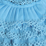 Cinta Plisada Piquillo Garrucha 3cm Azul - Ribes y Casals