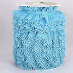 Cinta Plisada Piquillo Garrucha 3cm Azul - Ribes y Casals