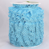 Cinta Plisada Piquillo Garrucha 3cm Azul - Ribes y Casals