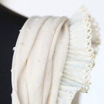 Cinta Plisada Piquillo Garrucha 3cm Cruda - Ribes y Casals