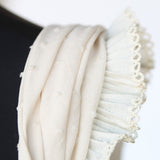 Cinta Plisada Piquillo Garrucha 3cm Cruda - Ribes y Casals