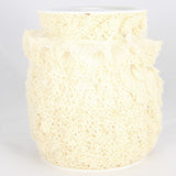 Cinta Plisada Piquillo Garrucha 3cm Cruda - Ribes y Casals