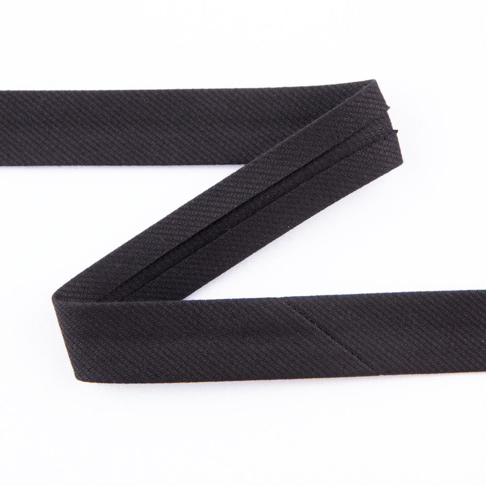 Cinta Bies Canutillo Negro 18mm - Ribes y Casals