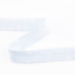 Cinta Bies Corazones Celeste 18 mm - Ribes y Casals