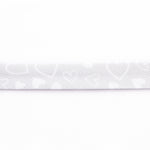 Cinta Bies Corazones Gris 18 mm - Ribes y Casals
