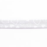 Cinta Bies Corazones Gris 18 mm - Ribes y Casals