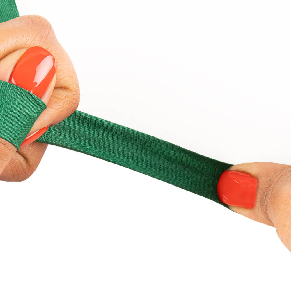 Cinta al Bies Elástico Verde 18mm - Ribes y Casals