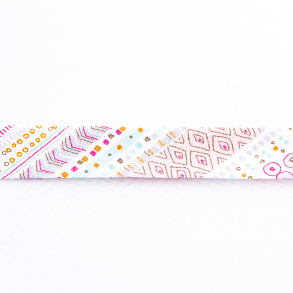 Cinta Bies Geo Rosa 18 mm - Ribes y Casals
