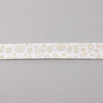 Cinta Bies Hojas Beige 18 mm - Ribes y Casals