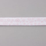 Cinta Bies Hojas Rosa 18 mm - Ribes y Casals