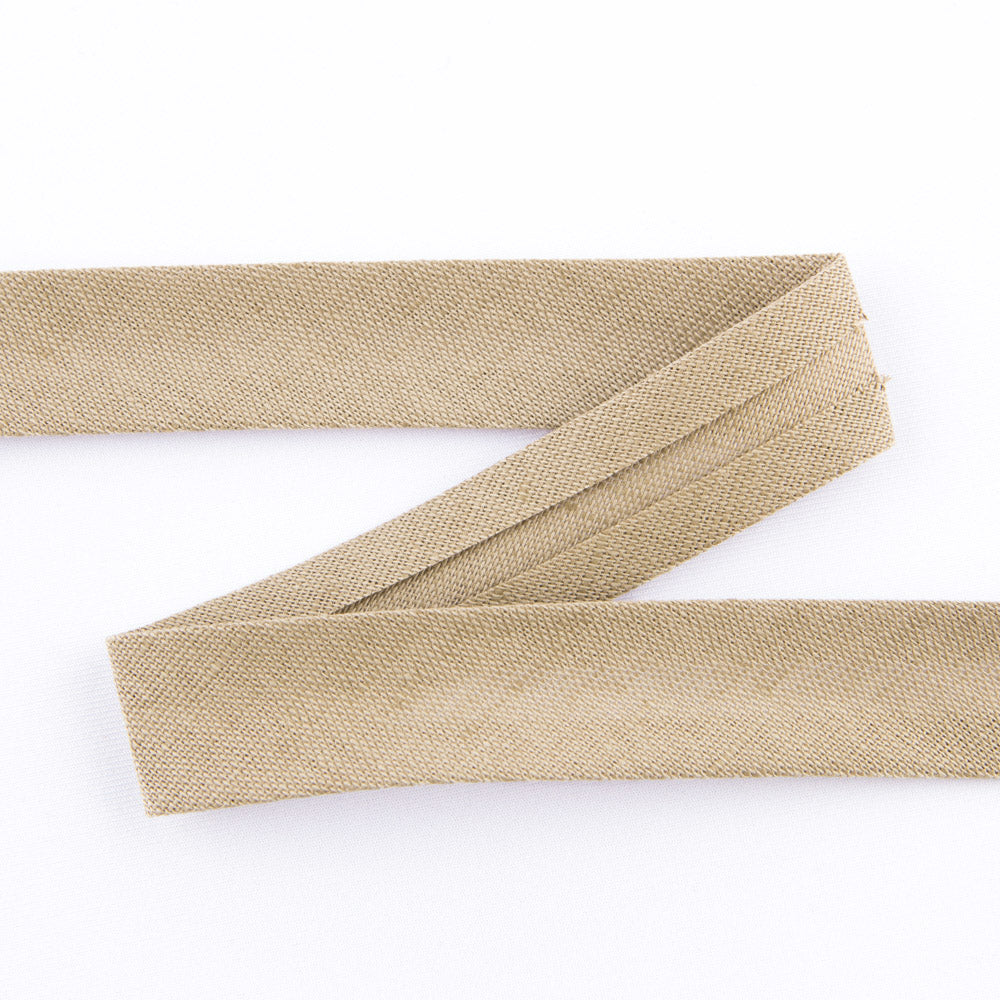 Cinta Bies Lino Marrón 18 mm - Ribes y Casals
