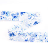 Cinta Bies Mariposas Azul 18 mm - Ribes y Casals
