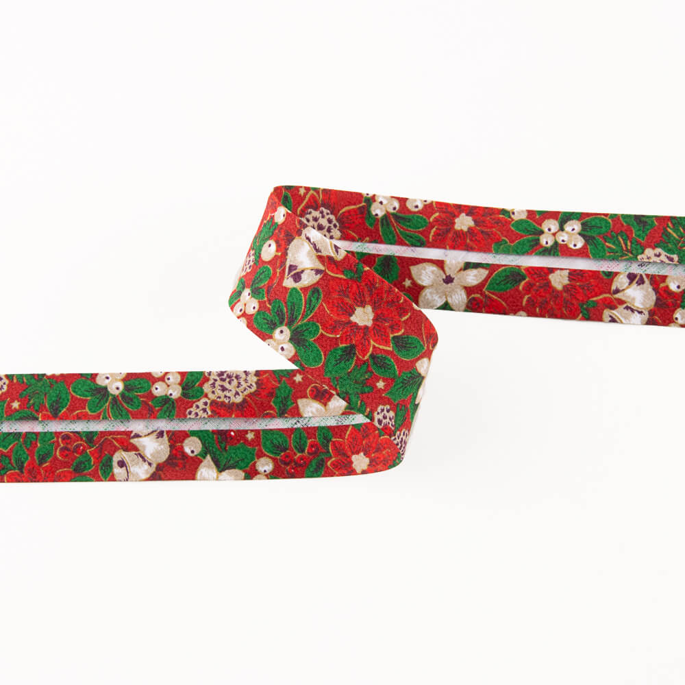 Cinta Bies Navidad Rojo 30mm - Ribes y Casals