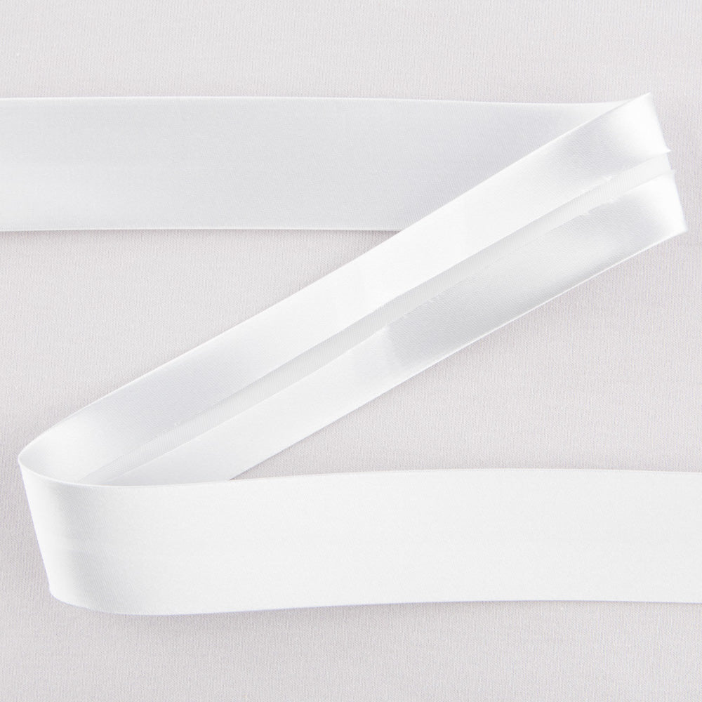 Cinta Bies Raso Gris Perla 30 mm - Ribes y Casals