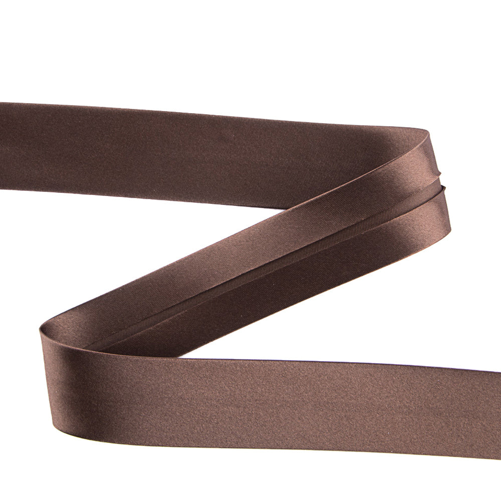 Cinta Bies Raso Marrón 18 mm - Ribes y Casals