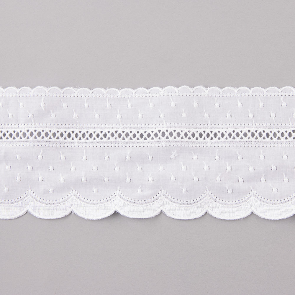 Tira Bordada Algodón 7,5 cm - Ribes y Casals