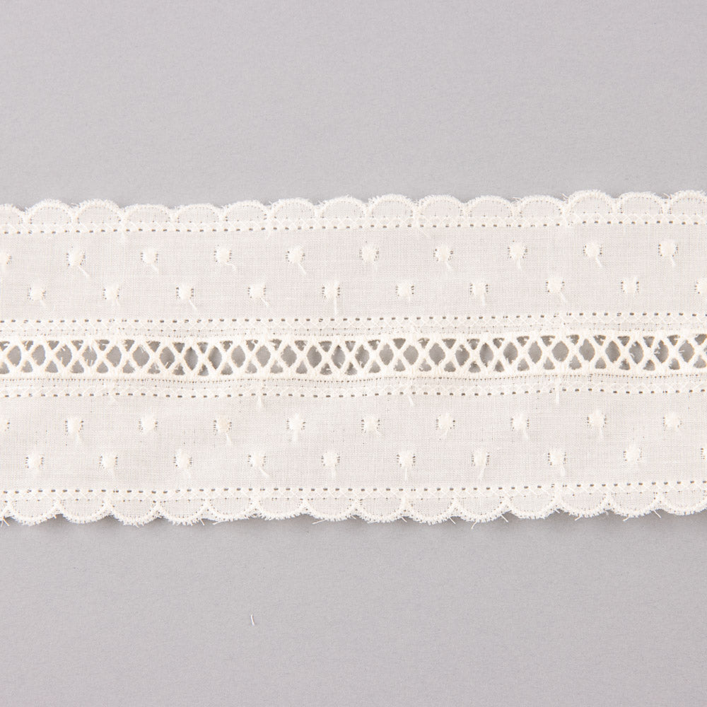Tira Bordada Algodón 6 cm - Ribes y Casals