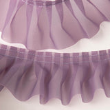 Cinta Plisada Garrucha 6 cm Berenjena - Ribes y Casals