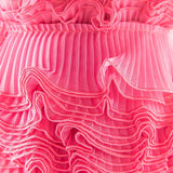 Cinta Plisada Gasa Garrucha 4&#39;5cm Fucsia - Ribes y Casals