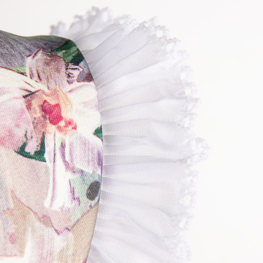 Cinta Plisada Piquillo Garrucha 3cm Blanco - Ribes y Casals