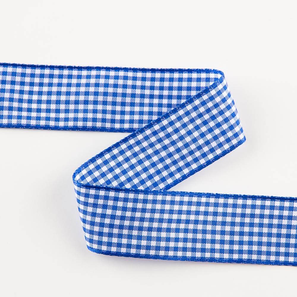 Cinta Vichy Azul Medio - Ribes y Casals