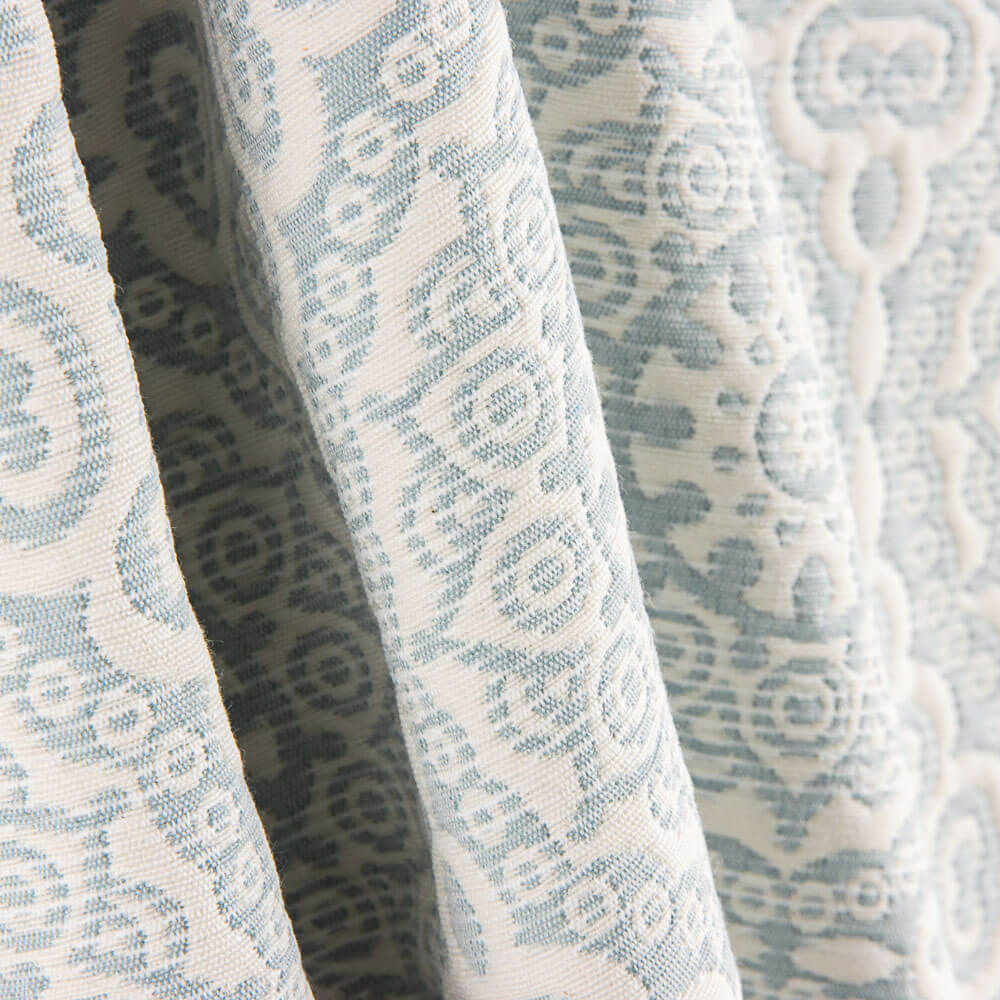 Colcha Piqué Mandala Verde Agua - Ribes y Casals