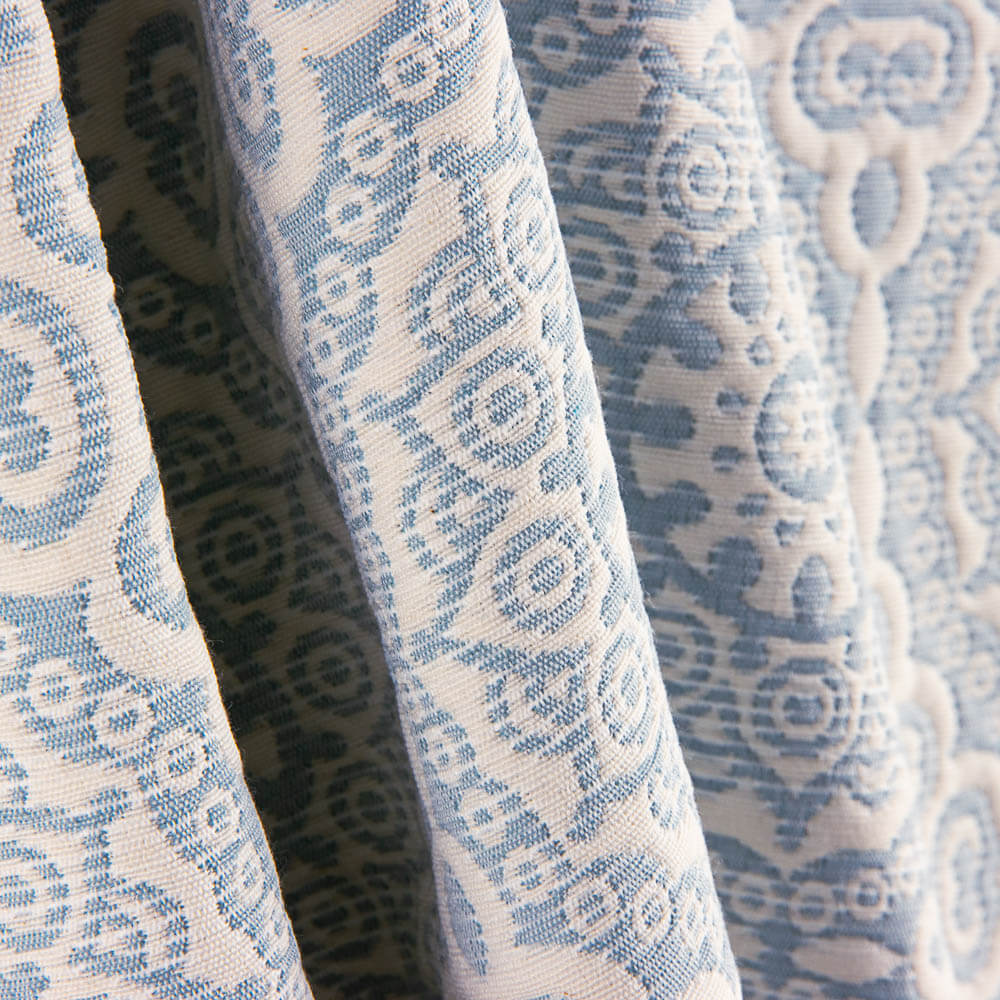 Colcha Piqué Mandala Verde Agua - Ribes y Casals