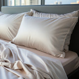 Confección Funda Almohada Seda Tostado - Ribes y Casals